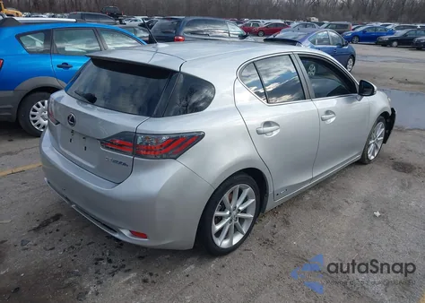 2012 Lexus Ct 200H Premium из США, поврежденный, VIN JTHKD5BH8C2090809